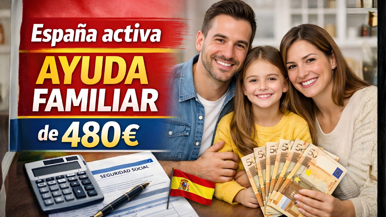 España activa ayuda familiar de 480€: cómo solicitarla, requisitos y fechas de cobro 2026