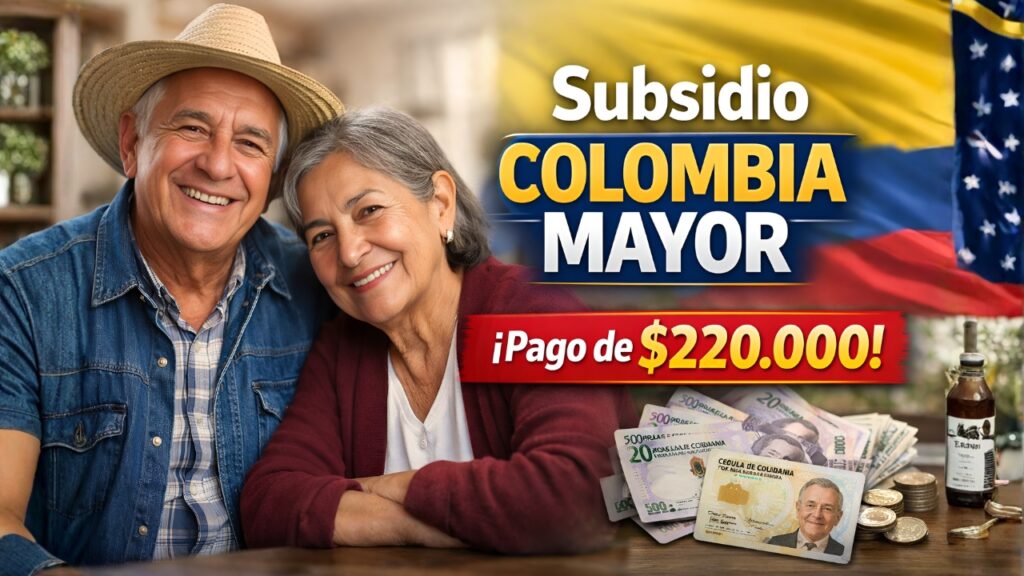 Colombia: Subsidio Colombia Mayor $220.000 – quién califica, cómo aplicar y cuándo pagan en febrero 2026