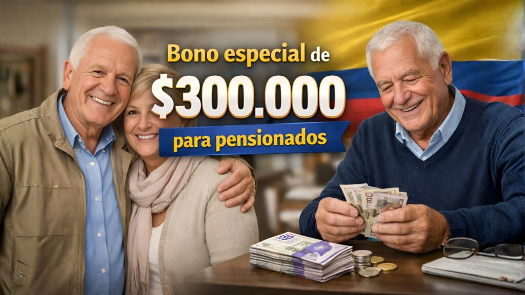 Colombia: Bono especial de $300.000 para pensionados – quién lo recibe, inscripción y pagos en marzo 2026